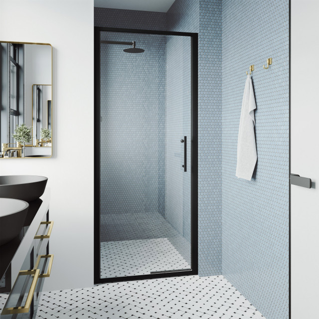 VIGO 30 in. x 76 in. Shower Door, 30" X 76" Contemporary Shower Doors by VIGO Houzz