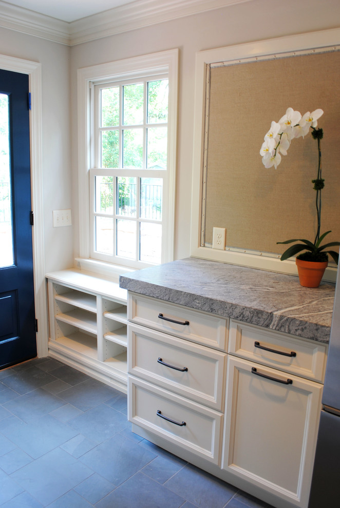 Entryway - transitional entryway idea in Raleigh