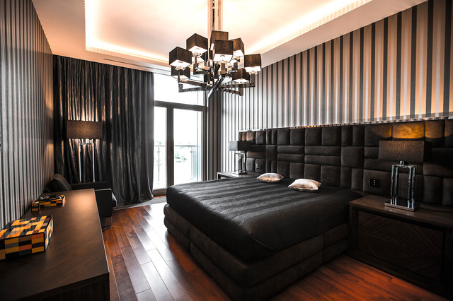 Квартира в "Городе Яхт" contemporary-bedroom