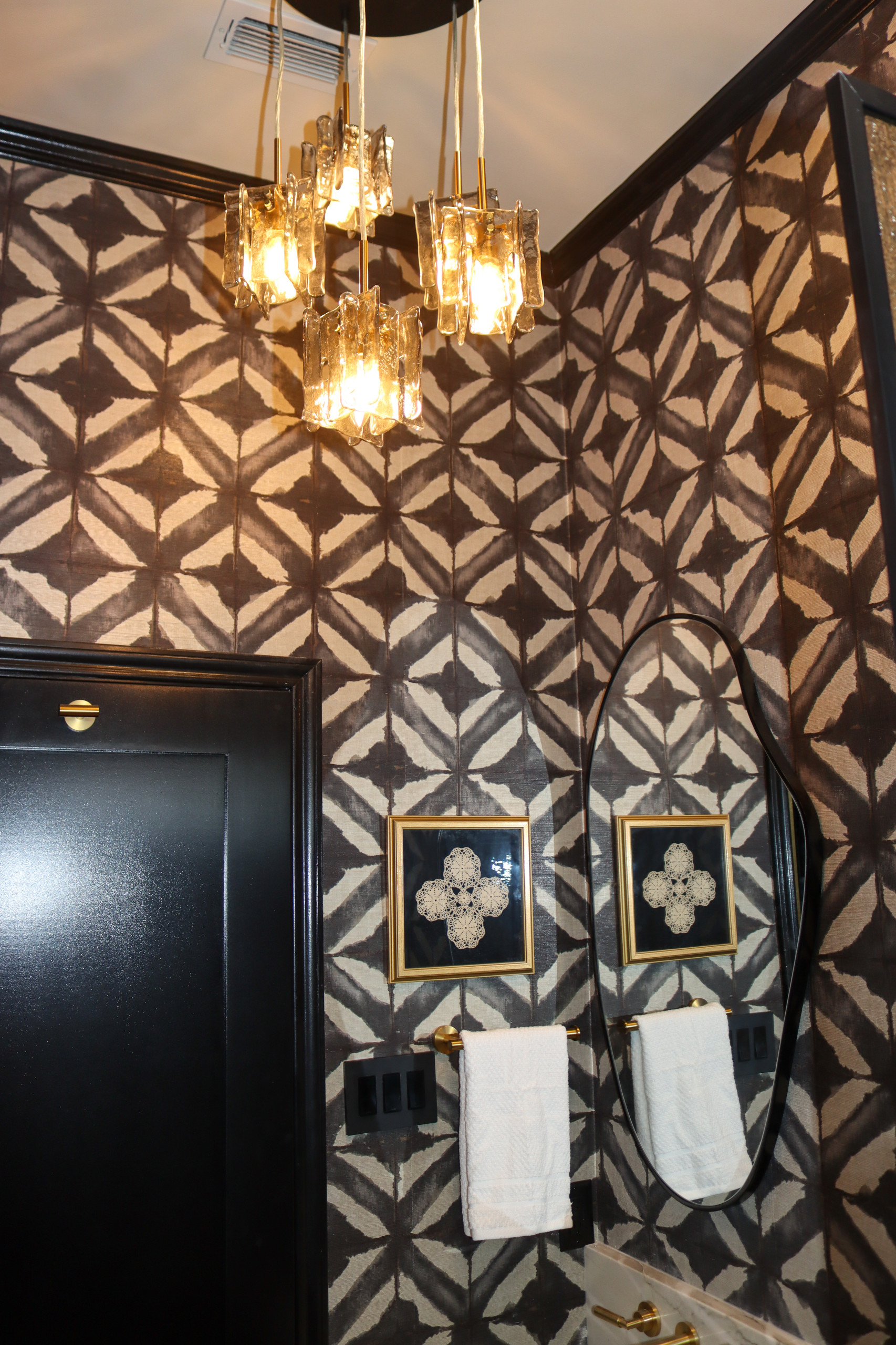 Midnight Mosaic Powder Room
