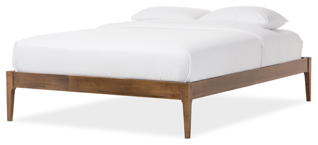 bentley mid century modern solid wood bed frame walnut brown queen midcentury - Solid Wood Bed Frame Queen bentley mid century modern solid wood bed frame walnut brown queen midcentury - Solid Wood Bed Frame Queen