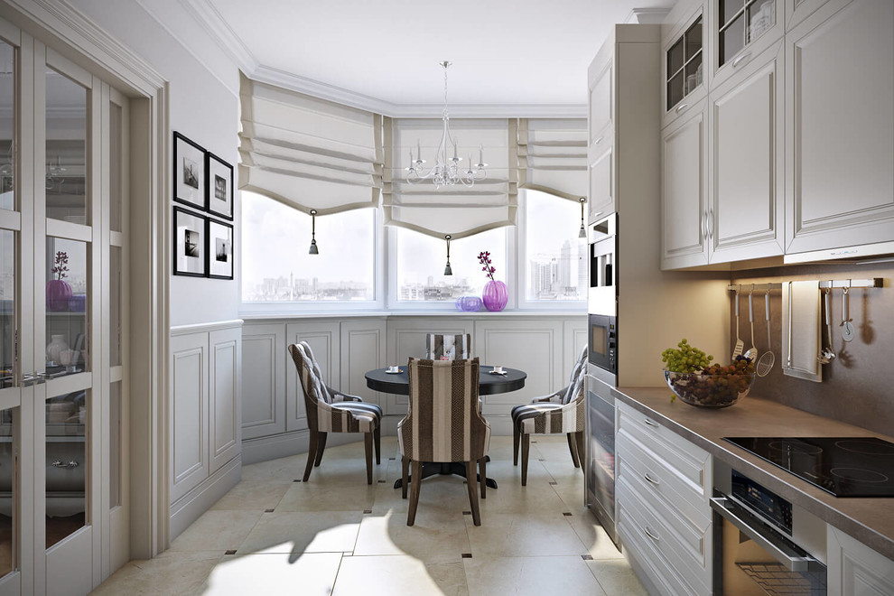 Кухня в классическом стиле (кухни в маленьких квартирах)