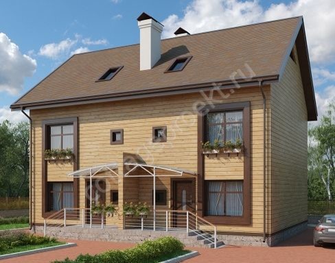 Проекты домов из бруса