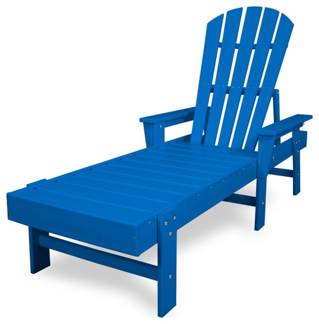 Polywood South Beach Chaise Contemporary Outdoor Chaise Lounges