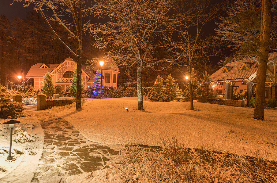 Участок в поселке со старыми кленами и дубами