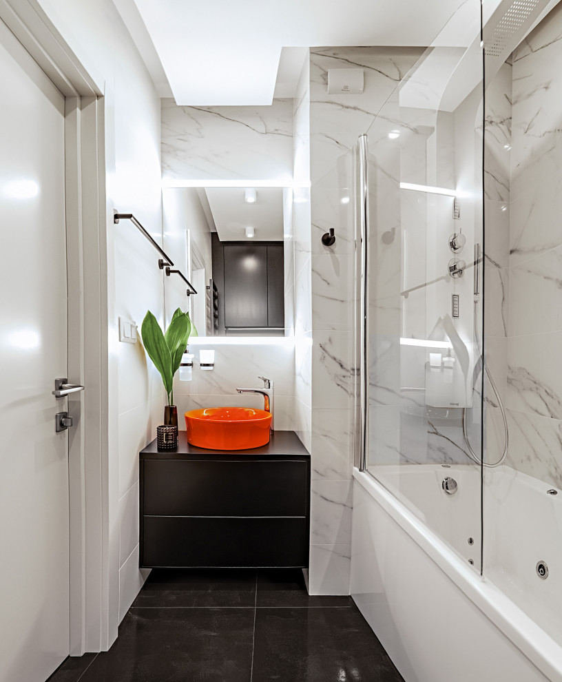 Черно белая квартира в ЖК Ясный