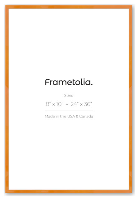 12" x 16" Orange Marmalade 7/8 Lavo Wall/Gallery Frame