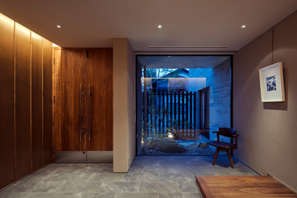 Contemporary entryway in Other.