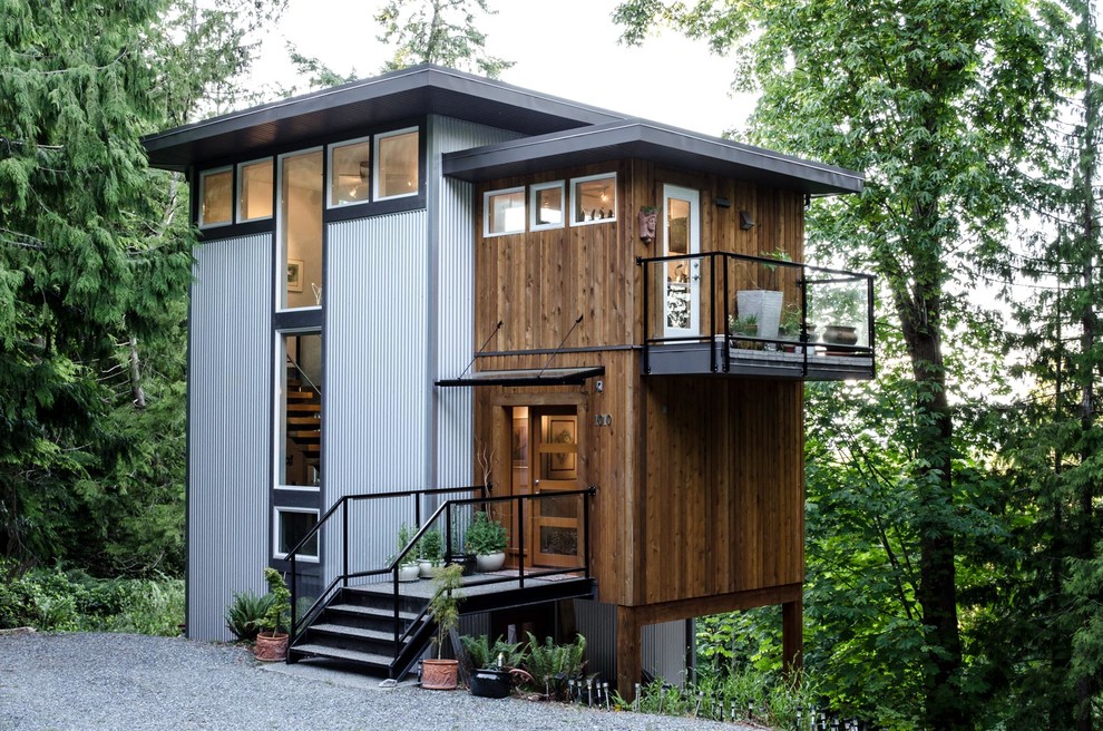 Design ideas for a contemporary home design in Vancouver.