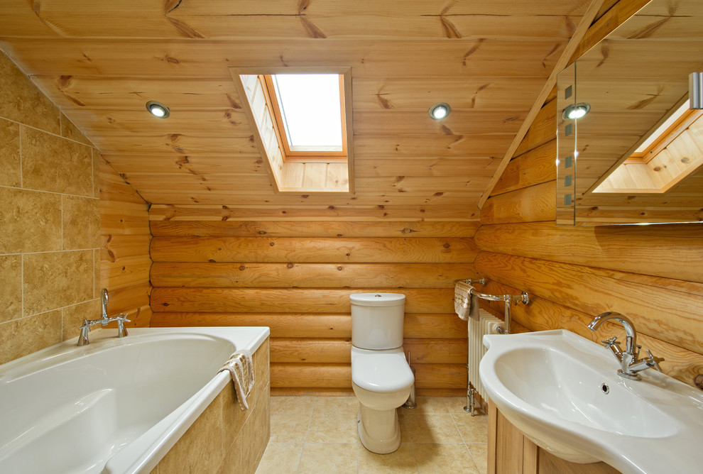 Honka Log-House Ireland - Rustic - Bathroom - Dublin - by User