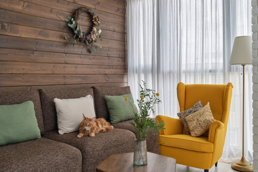 Яркий аутентичный интерьер, создающий иллюзию загородного дома