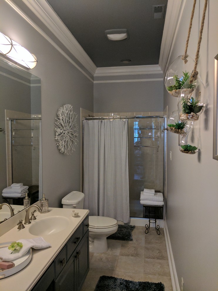 Transitional home design photo in St Louis