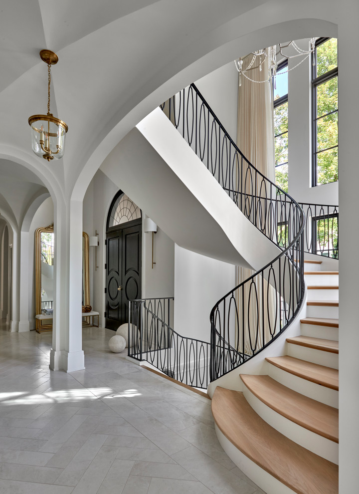 French Provincial Elegance | Naperville, IL - Transitional - Staircase ...