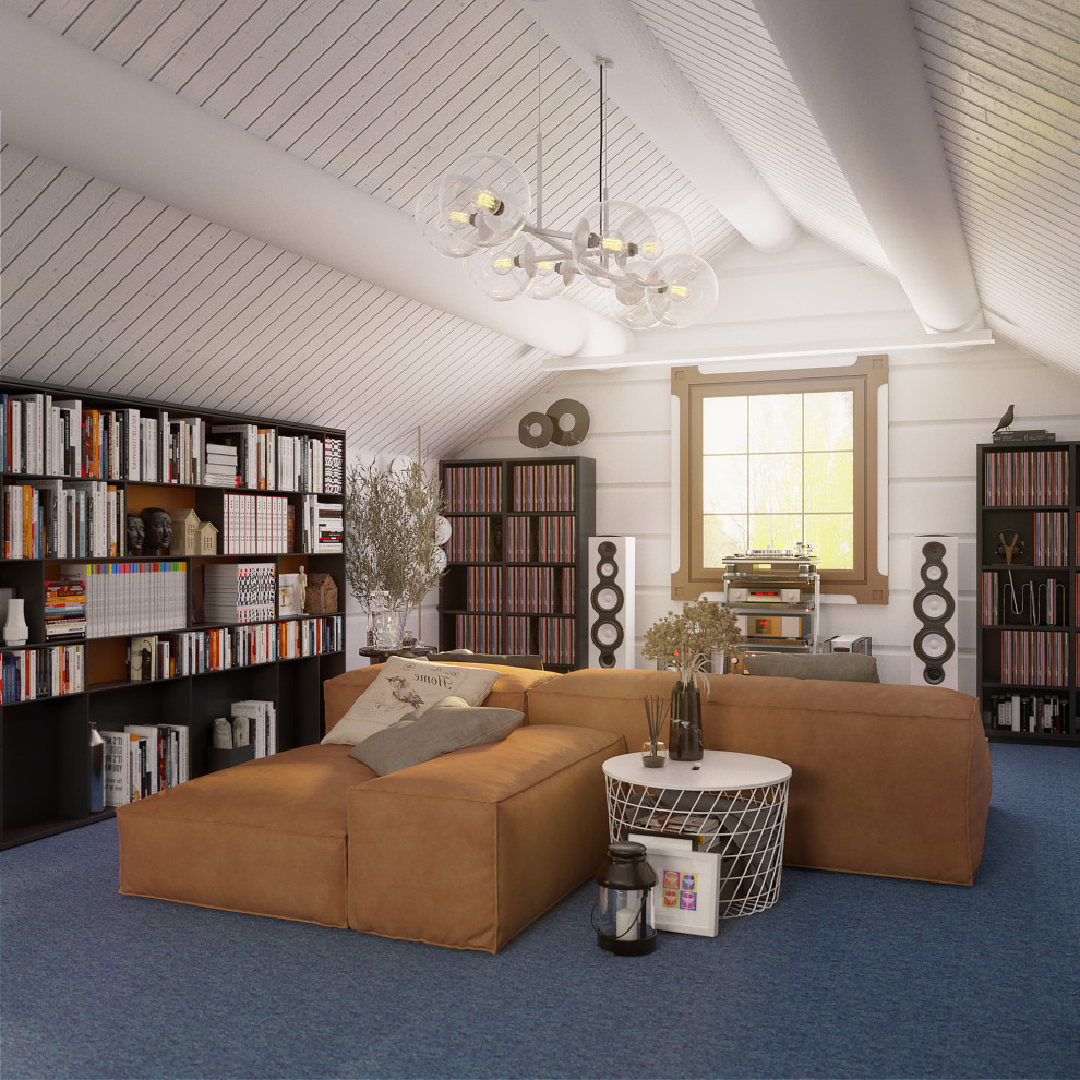 Дизайн-проект 2-го этажа частного дома.