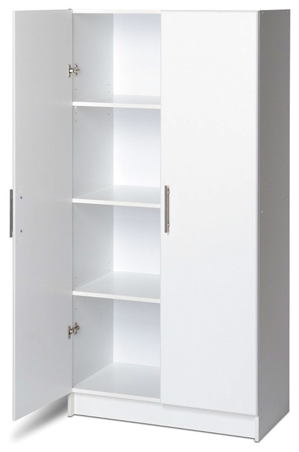 White Storage Cabinet Utility Garage Home Office Kitchen Bedroom