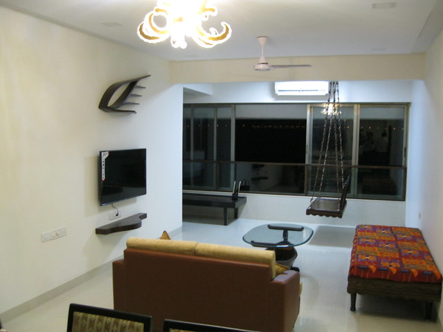 Sea Facing 2 Bhk Flat Indian Living Room Mumbai By