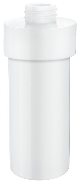 Xtra Porcelain Container Soap Dispenser Container, White Porcelain