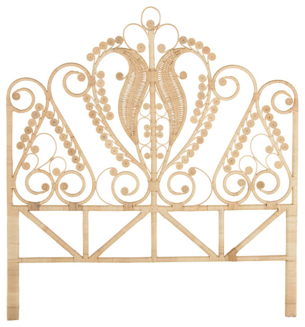 Peacock Rattan Headboard Traditional Headboards by KOUBOO Houzz