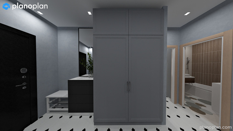 3х-комнатная квартира для семьи с 4мя детьми в скандинавском стиле