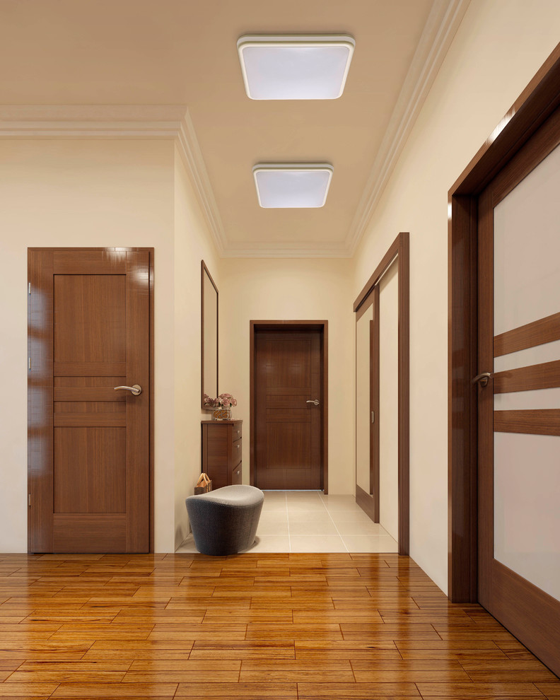 Освещение в удлиненном холле