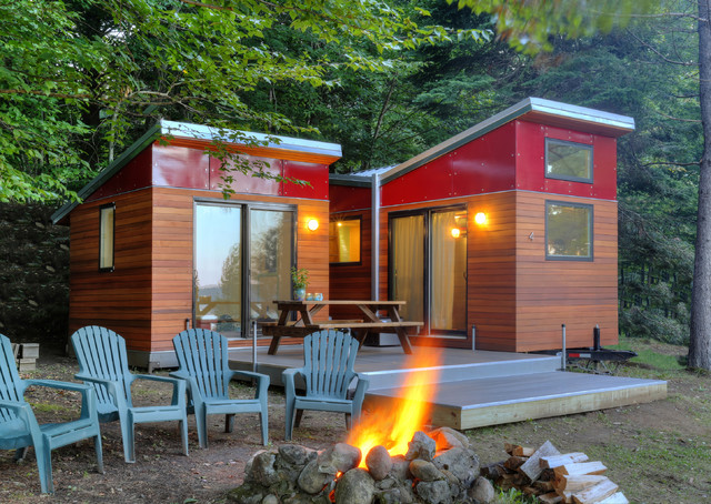 Tiny House Camper contemporary-fasad