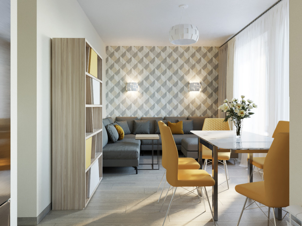 Подмосковная квартира наполненная солнечным, почти южным теплом