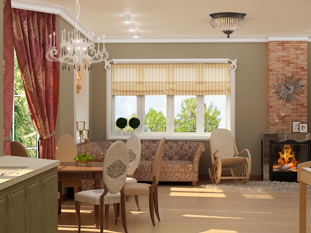 Кухня-столовая-гостиная, 3 в 1.