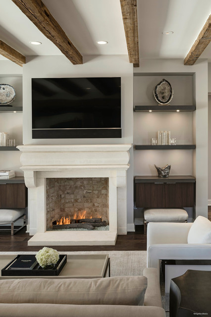 Cottage trendy-dagligstue