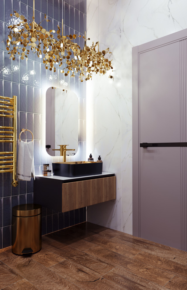 Сан узел с люстрой