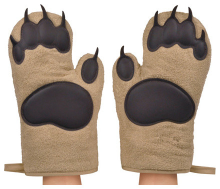 Bear Hands Oven Mitts, Set of 2