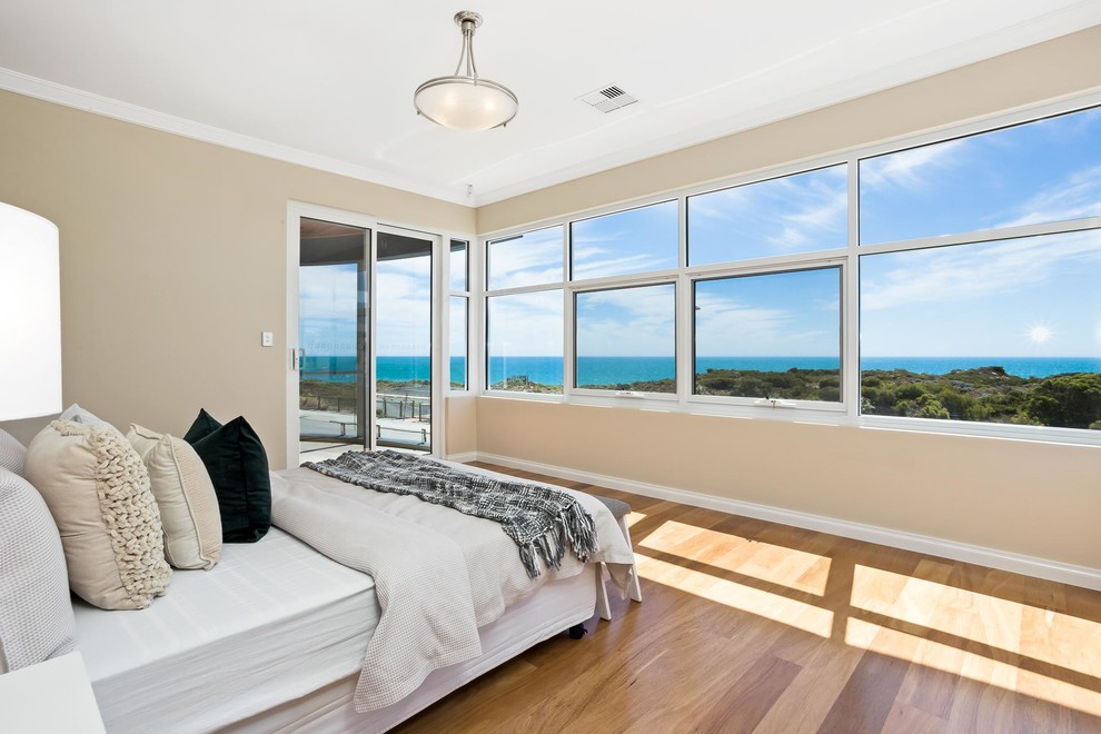 Photo of a contemporary bedroom in Perth.