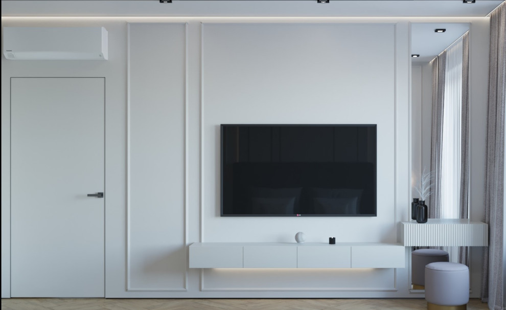 Строгая и лаконичная квартира в нейтральных тонах