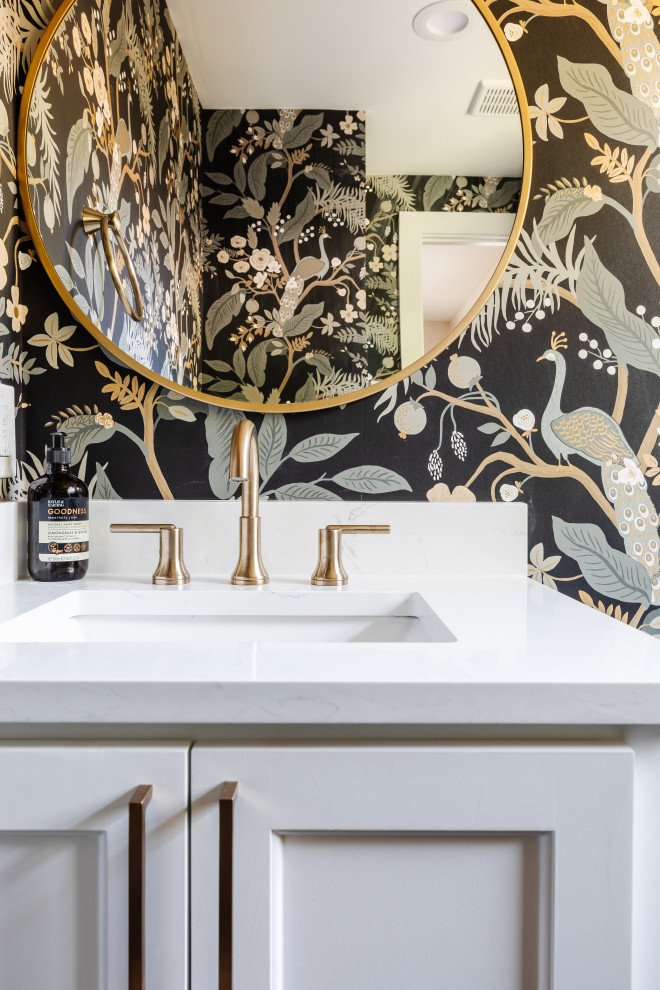 Lake Highlands First Floor Remodel Transitional Powder Room