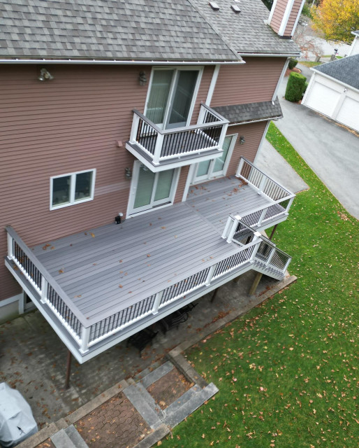 Beautiful Deck Rebuild with Lighting contemporary-terrace