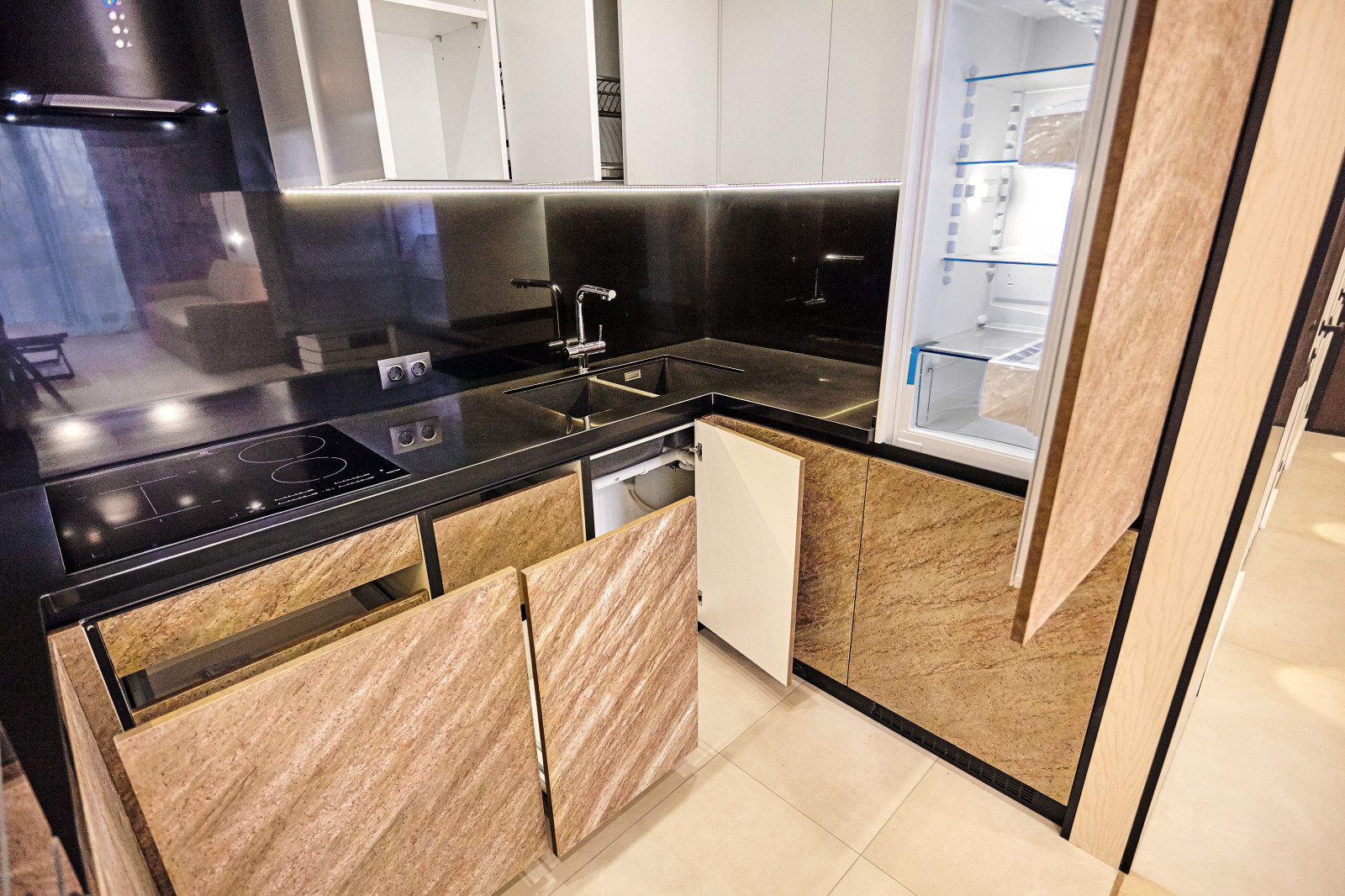 Кухня-Гостиная ЖК "Парк Рублёво"