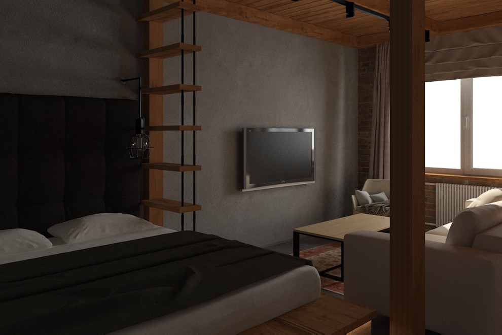 Пространство сна и гостиной