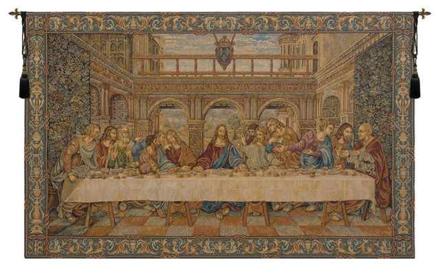 The Last Supper IV Italian Wall Hanging Tapestry - Traditional ...