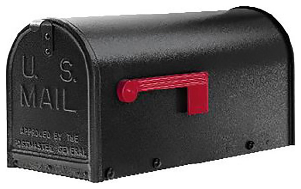 Janzer Curbside Mailboxes W/Red Flag Contemporary Mailboxes by