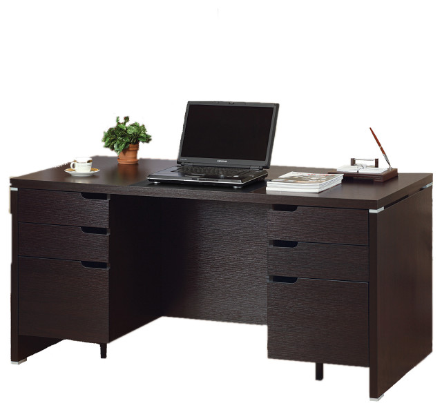 60 Wide Home Office Executive Desk Contemporary Desks And
