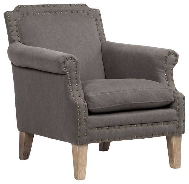 Gavin Occasional Chair Gray Canvas Transitional Armchairs And Accent Chairs By The Khazana Home Austin Furniture Store Houzz