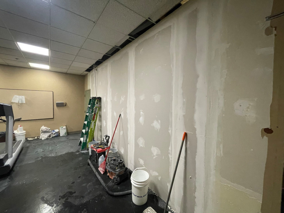 Wall Addition - Calgary Police Station Gym