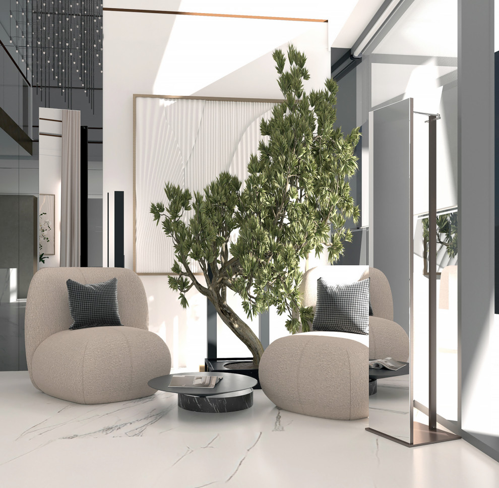 Визуализации интерьера большого дома в современном стиле