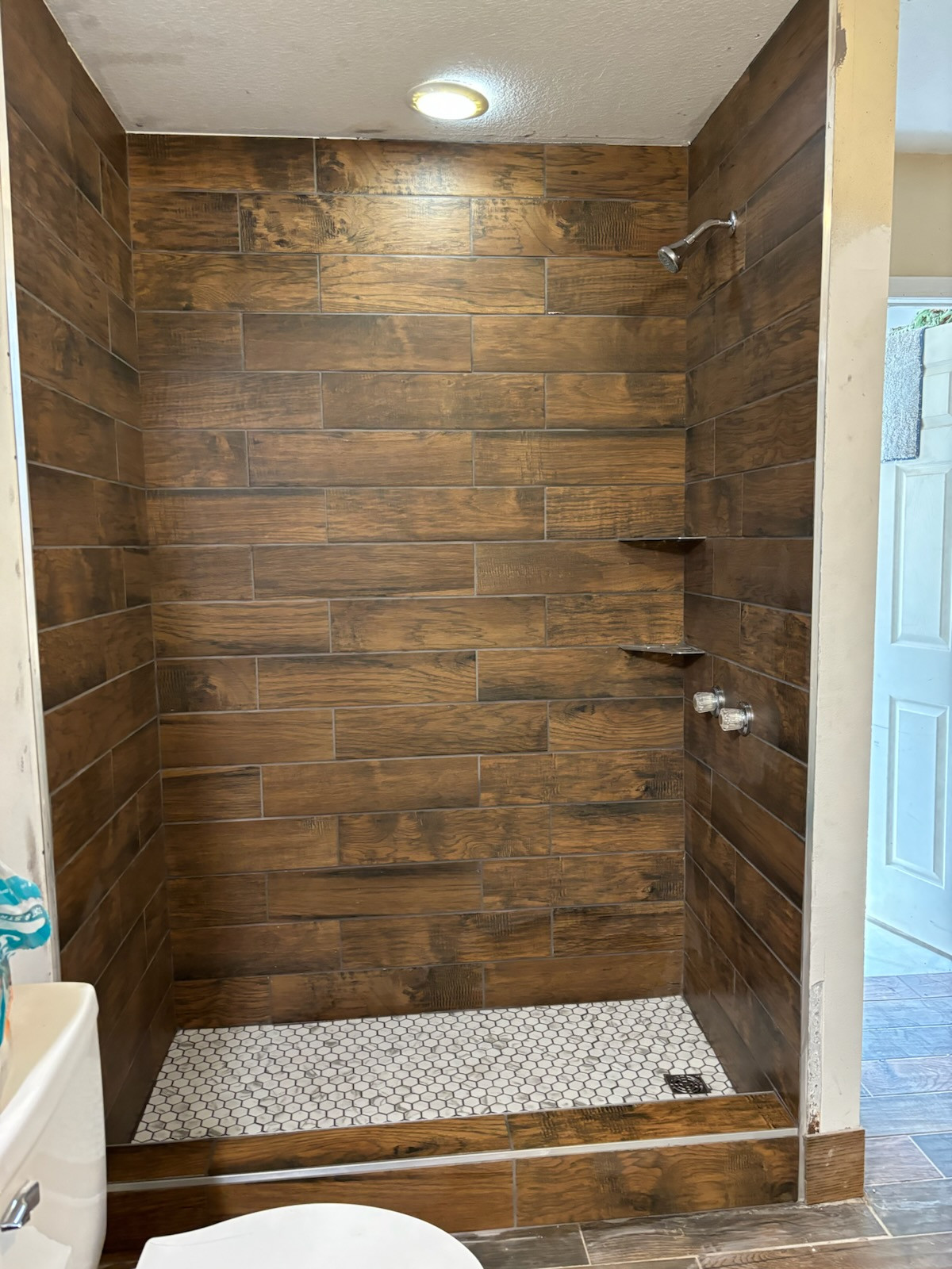 Example of a country bathroom design in Other