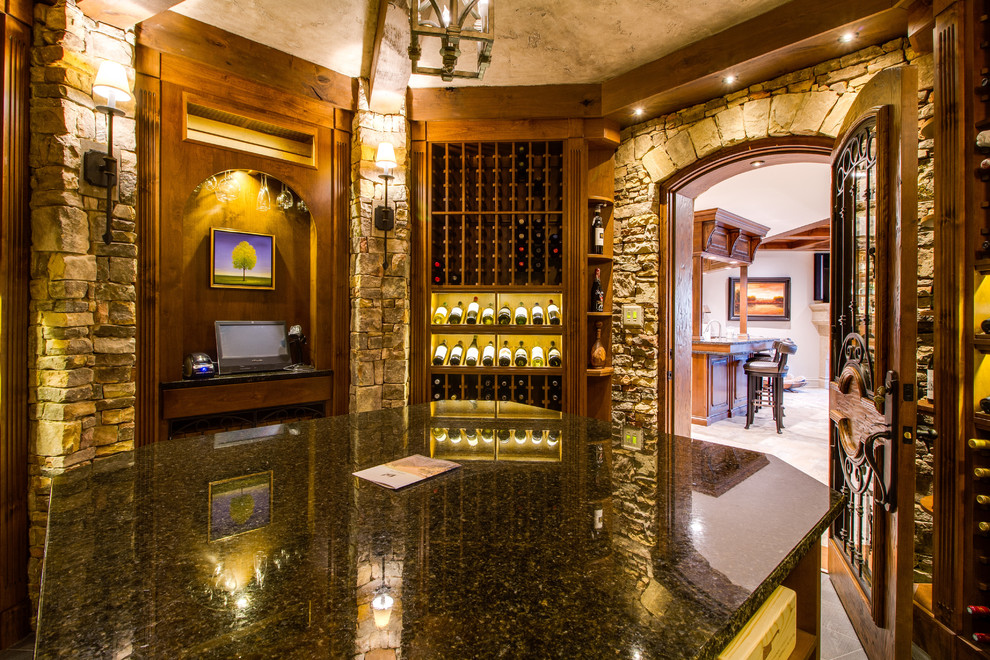 Custom Octagon Wine Cellar