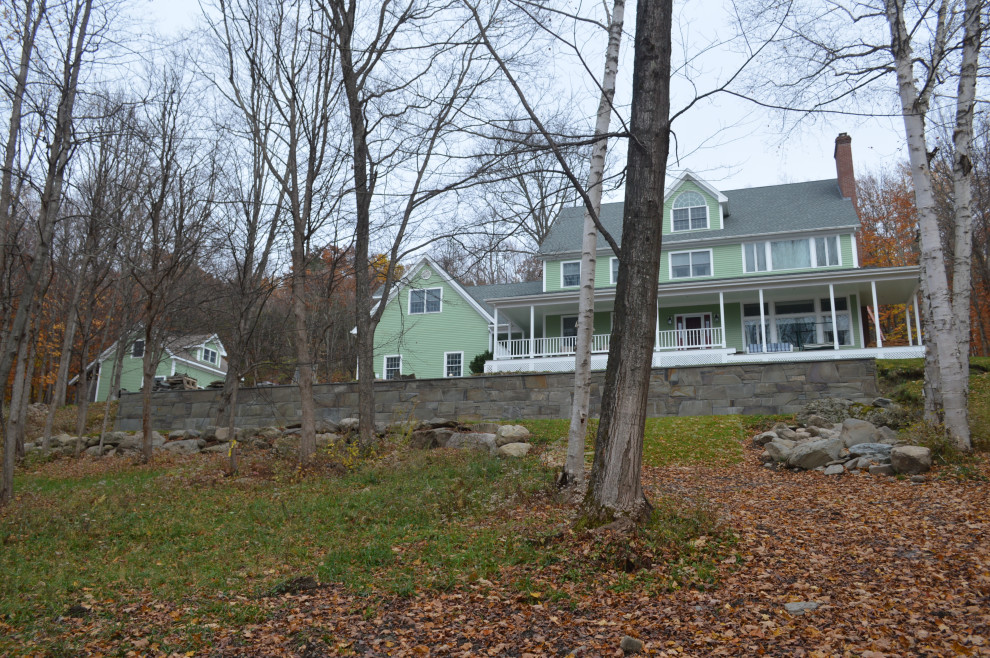 Williston - Retaining walls, water feature, chimney, & walkway