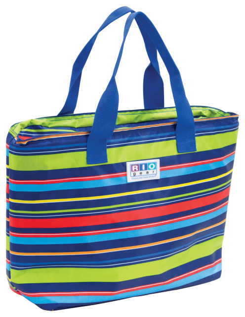 Rio Gear Insulated Cooler Beach Bag, Stripe - Contemporary - Coolers ...