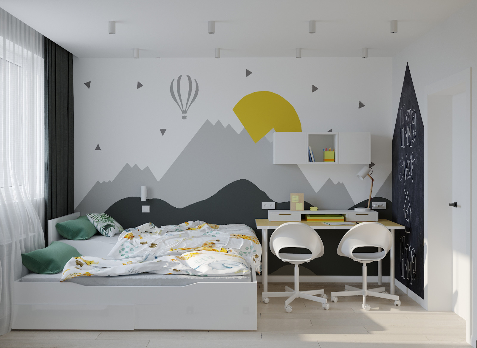 Частный дом «серые оттенки минимализма с современной классикой»