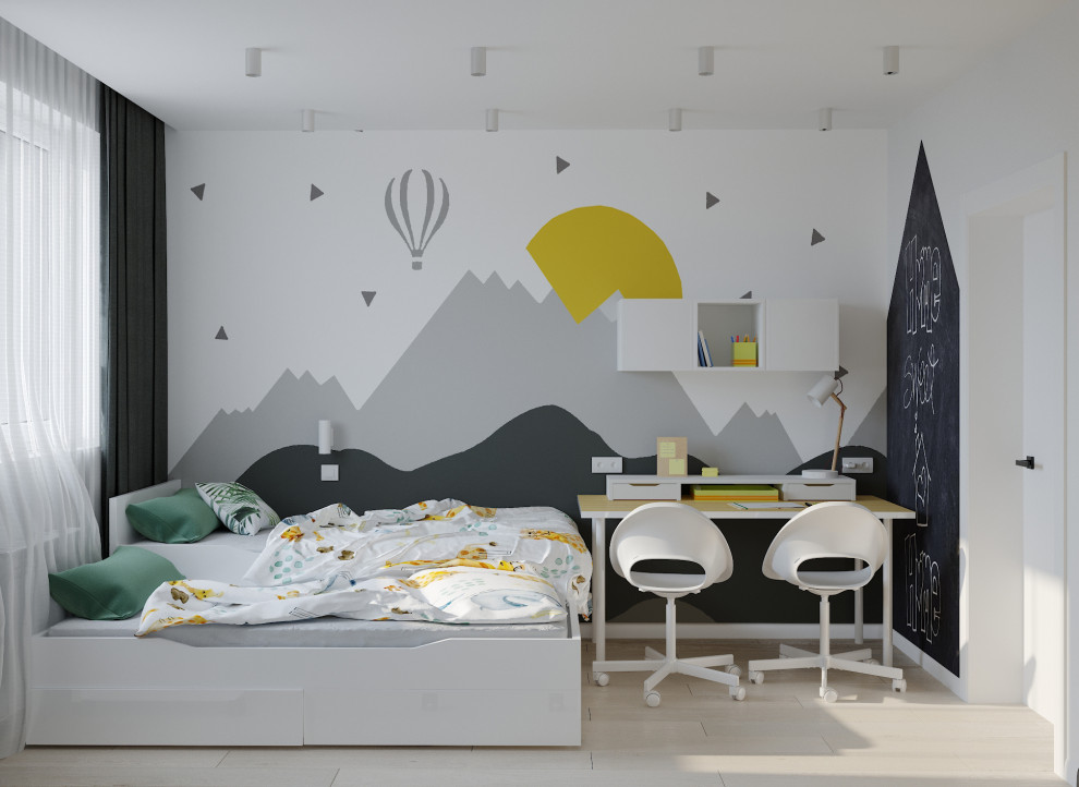 Частный дом «серые оттенки минимализма с современной классикой»