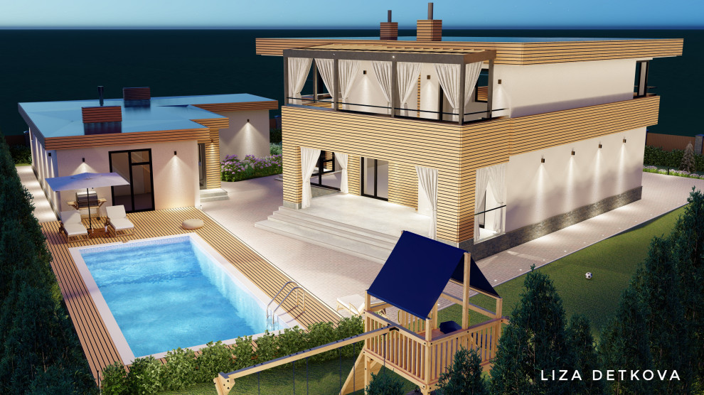 Усадьба: дом, баня, ландшафтный дизайн