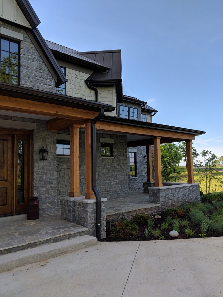 Rustic Farmstead Farmhouse Exterior Chicago By Meyer Design   Home Design 